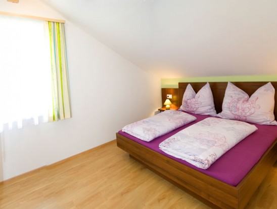 Schlafzimmer im Appartement Rubin im Haus Diamant in Flachau